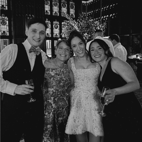 Aston bridal Elise White Sequin Dress - Picture 2 of 3